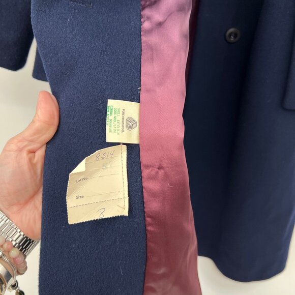 Vintage Pure Wool Collared Coat - Picture 8 of 8